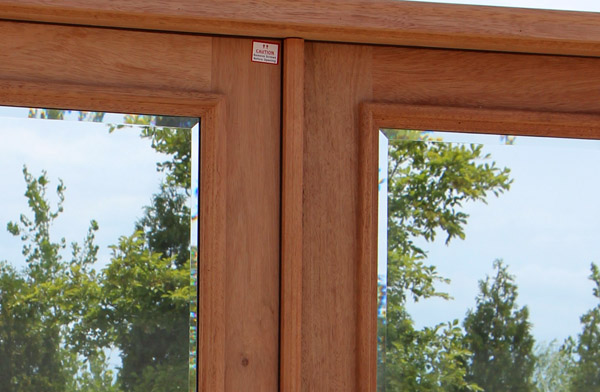 double doors with clear glass